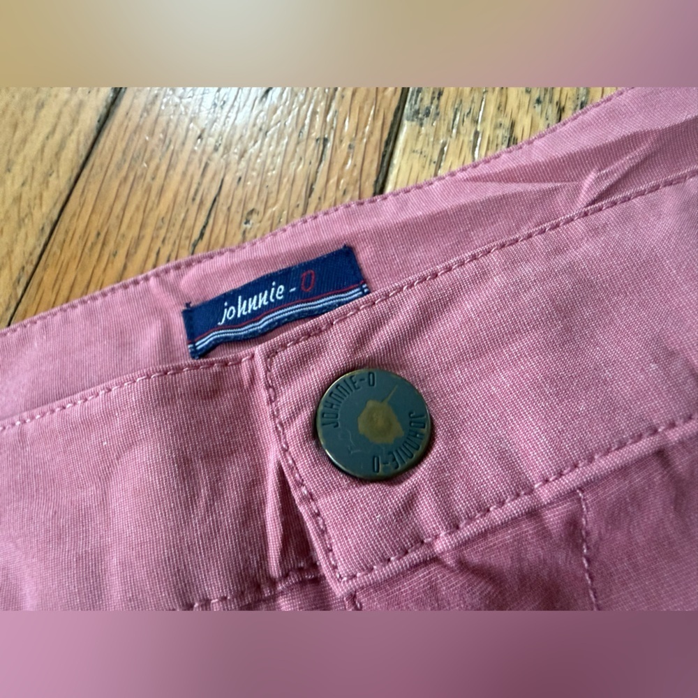 Johnnie-O Dawn 2 Dusk Hybrid Shorts Lightweight Pockets Malibu Red Men’s Size 38 - Picture 6 of 16